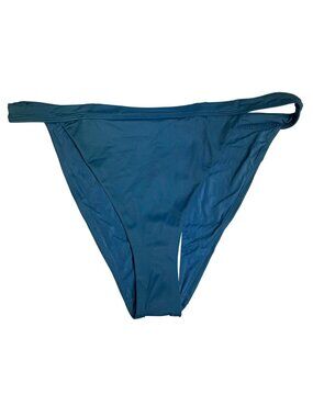Andie The Calcos High Waisted Bikini Bottom Blue Green Sz XL